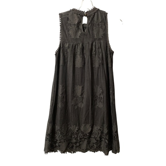 No Boundaries Dresses & Skirts - No Boundaries Charcoal Gray Lace Sleeveless Babydoll Dress Whimsigoth Medium 7-9